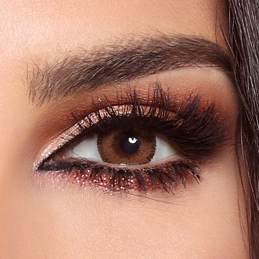 Glow Radiant Brown - Punjab Optics - Power & Colour Lens - Bella Contact Lenses